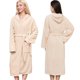 thumbnail image 1 of 1pcs Toalla De Bata Baño Con Cinturón Ajustable Unisex Suave Toalla de Baño Microfibra Confort Súper Absorbente Unitalla-Beige, 1 of 6