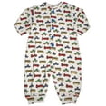 thumbnail image 1 of New Potato Baby Infant Boys Long Sleeve Cotton Coverall 30961-18Months (WHITE CARS AND TRUCKS), 1 of 3