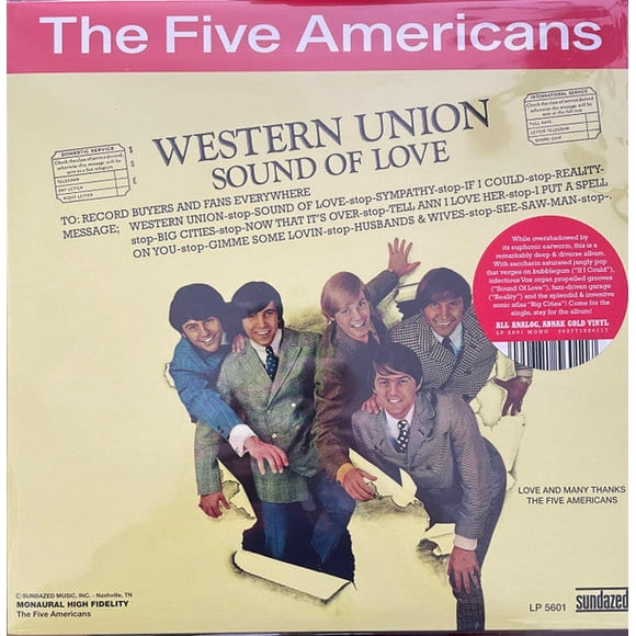 FIVE AMERICANS, THE RSD 2022 - WESTERN UNION (GOLD VINYL)