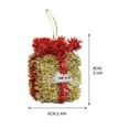 thumbnail image 3 of Daiosportswear Christmas Tabletop Decor with Ribbons,3-Piece Christmas Tree Scene Arrangement Set for Desktop Party Holiday Gift, 3 of 7