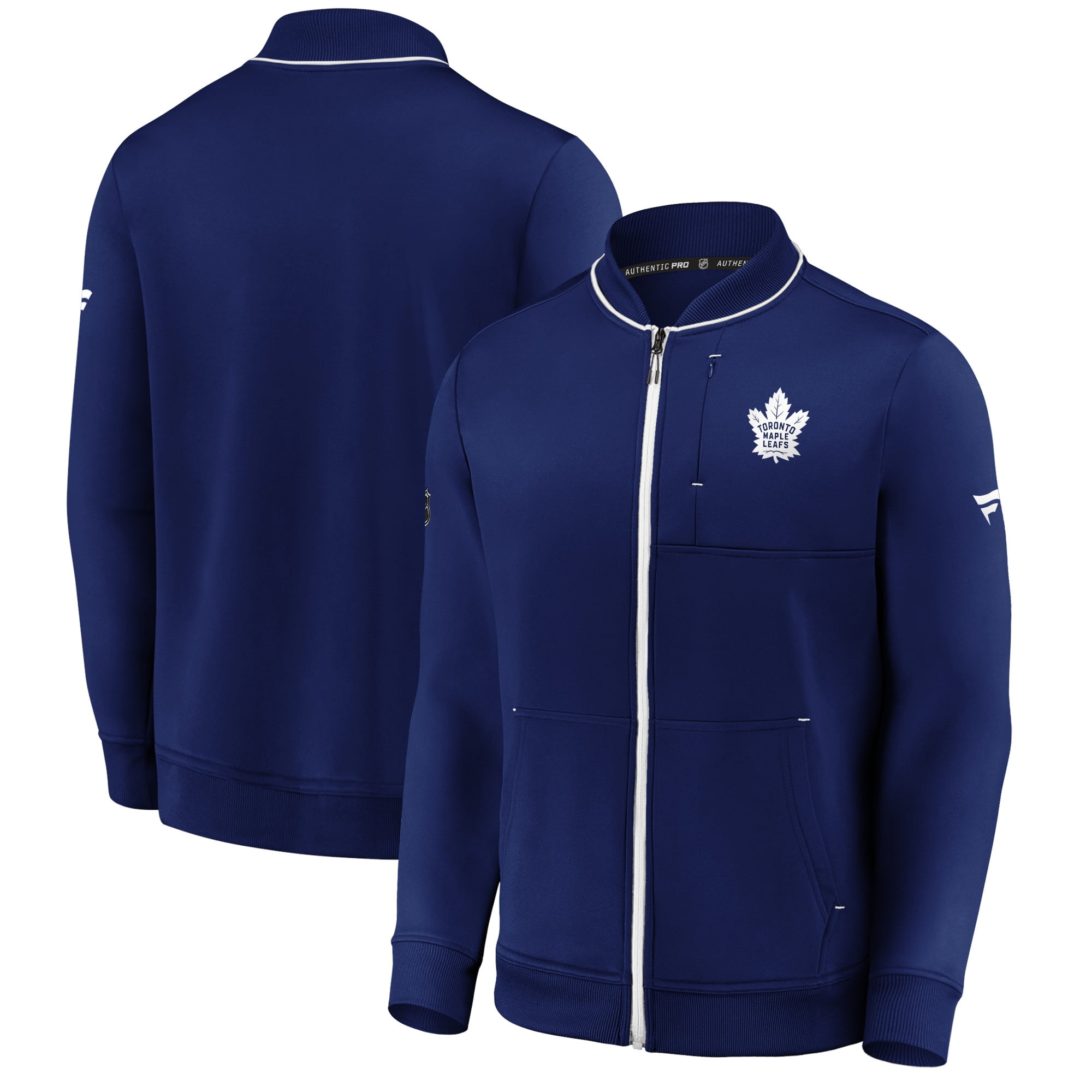 Toronto Maple Leafs Fanatics Branded Authentic Pro Locker Room Full Zip Jacket Blue Walmart Com Walmart Com