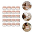 thumbnail image 2 of 20Ensemble Pot de Crème Faciale Forme Ronde Rose Transparent 4x4x2.5cm pour Usage Quotidien Femmes, 2 of 5