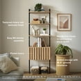 thumbnail image 4 of Mopio Norwin 3-Tier Ladder Book Shelf with Storage, 4 of 8