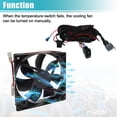 thumbnail image 3 of Unique Bargains Radiator Fan Connector Switch Kit with Relay LED Rocker Switch Set Wiring for Polaris RZR for Ranger, 3 of 7
