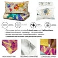 thumbnail image 5 of Designart "Gilded Frozen Dreamscape" Gold Marble Bedding Covert Set - Glam Bed Set With 2 Shams, 5 of 5
