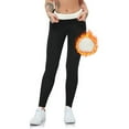 thumbnail image 1 of Leggings cálidos para mujer, con forro polar de invierno cálido y grueso, medias opacas de cintura alta para uso diario, fitness, correr, senderismo, 1 of 5