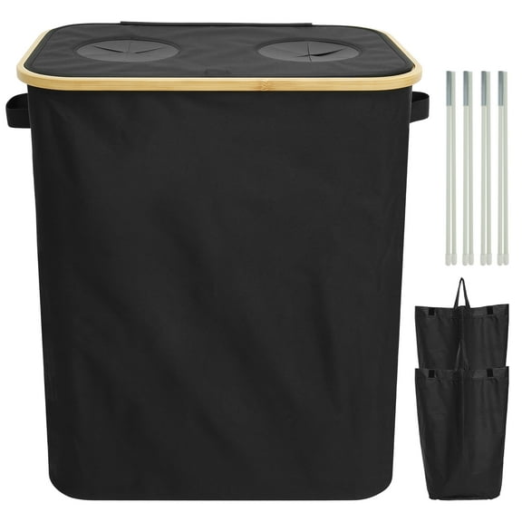 Kitchen Recycling Bin 140L Bottle Recycling Bin with Lid Large Capacity Kitchen Recycling Trash Can Foldable Recycling Bin Storage with Removable Inner Bag for Kitchens Indoor