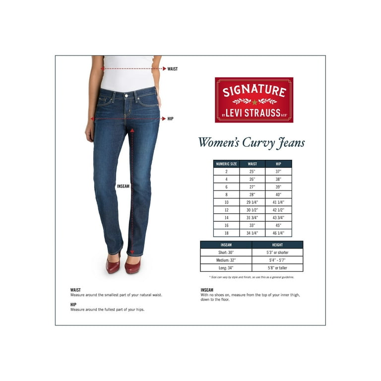 Ladies levi jeans size 12 deals