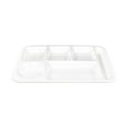 thumbnail image 1 of Commercial Grade Fast Food Trays Imitation Porcelain Compartment Plates For School And Institutional Cafeterias Durable Tableware, 1 of 4