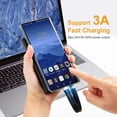 thumbnail image 2 of 4K USB-C 3.1 Gen 2 Cable 10G Emark Chip Short Type C USB-C to USB-C Video Sync Charger Cable PD 60W, 2 of 5