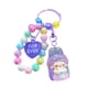 thumbnail image 4 of Pulsera de cuentas con llavero decorativo para mujeres, adultos y niños. Violeta, 4 of 9