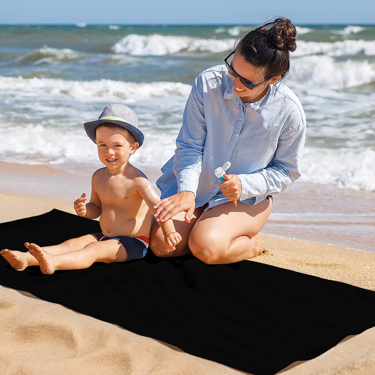 The Bumble Nums Beach Towel Quick Drying Microfiber Pool Towel 30"x60" Birthday Gift