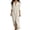 White, variant on Guieoi Womens Dresses Fall Plus Size Elegant and Fashionable Loose Casual Collared Front-Slit Maxi Dress Blue XL