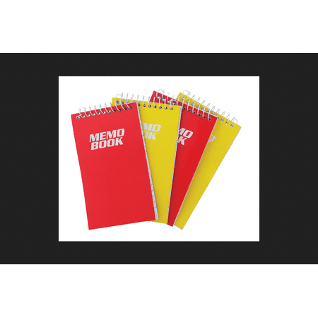 36/Pack Spiral G7041N Memo Books 3" X 5" 60 Rules Sheets