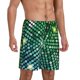 thumbnail image 2 of Balery Green Disco Lights Pantalones cortos de pijama de punto de algodón para hombre con cinturilla y bolsillos-X-Large, 2 of 6