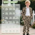 thumbnail image 7 of Xoenoiee Cat Paw Leopard Print Boy Formal Suits 2 Pieces Slim Fit Dresswear Suit Set Blazer Jacket Pants with Pockets for Boys, Size 7-8 Years, 7 of 7