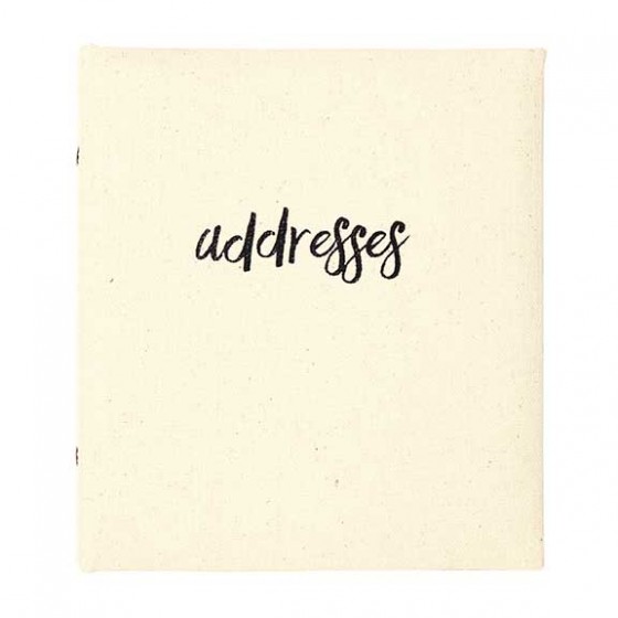 CR Gibson Refillable Address Book Inked