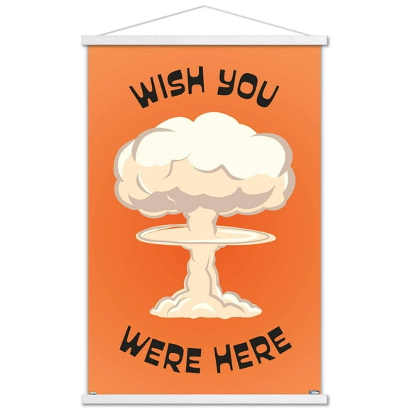 Well This Is Awkward - Wish You Were Here Wall Poster with Magnetic Frame, 22.375" x 34"