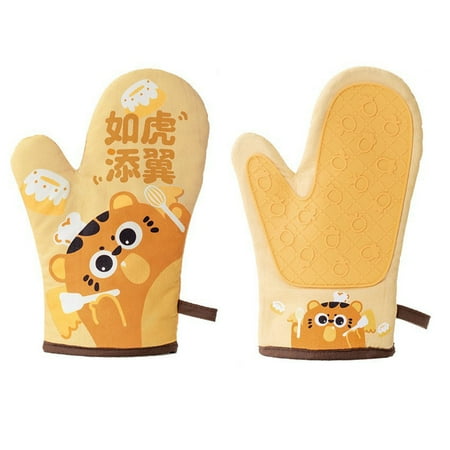 

JULYING Silicone Anti-scalding Oven Gloves Mitt Kitchen Silicone Gloves Tray Dish Bowl Holder Baking Insulation Hand Clip