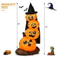 thumbnail image 2 of Gymax 7ft Inflatable Pumpkin Combo Halloween Decoration w/ Built-in LED Lights, 2 of 6