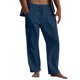 thumbnail image 1 of Pantalones Casuales de Color Sólido de Verano de Moda Mezcla de Lino de Poliéster para Hombres, 1 of 9