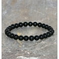 thumbnail image 2 of Natural Morion Quartz 6mm Round Shape Smooth Cut Beads Stretchable Bracelet for Men & Women., 2 of 2