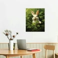 thumbnail image 3 of PIKWEEK  Rabbit Cartoon Oil Painting, Cute Rabbit Poster, Kids Room Canvas Wall Decor, Rabbit Wall Art Living Room Posters Bedroom Painting, 3 of 5