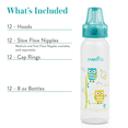 thumbnail image 5 of Evenflo Feeding Classic Prints Baby Bottle, 8 oz, 12-Pack, 5 of 7