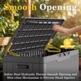 thumbnail image 2 of Homall 100 Gallon Outdoor Box Deck Plastic Resin Storage Box, Gray, 2 of 7