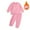 Pink, variant on SDJMa Girls Boys Fall Winter Long Sleeve Round-Neck Blouses And Casual Pants Baby Suit