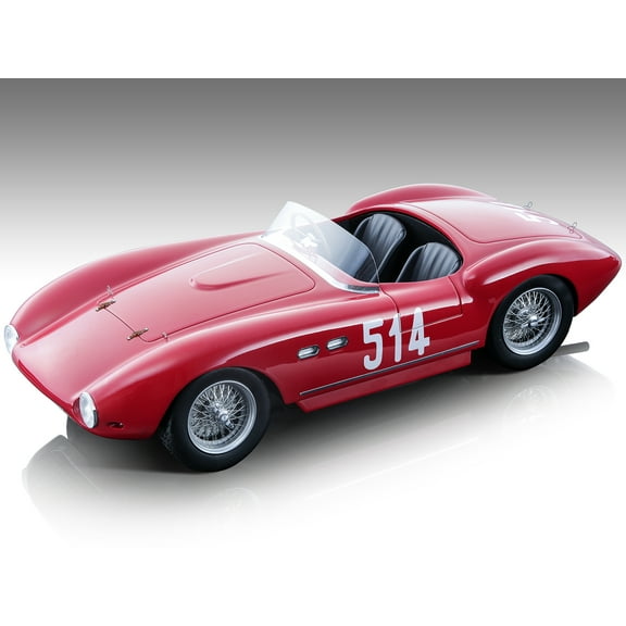 Ferrari 735S-166MM Spyder #514 Alberico Cacciari - Bill Mason Mille Miglia (1953) Ltd Ed to 70 pcs 1/18 Model Car by Tecnomodel