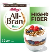 Kellogg's All Bran Buds Breakfast Cereal, 8 Vitamins and Minerals, High Fiber Cereal, Original, 22oz Box (1 Box)