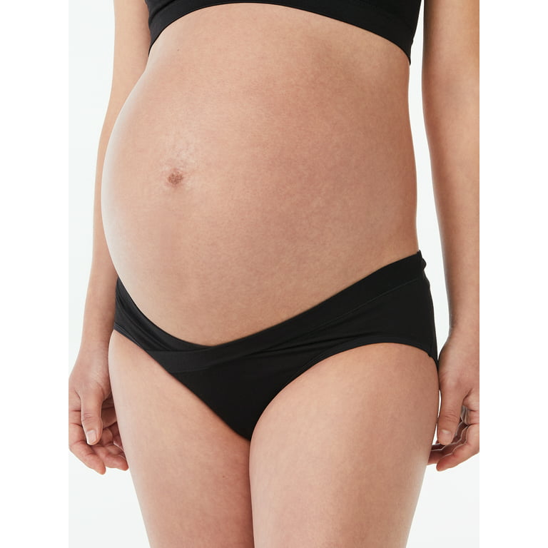 Joyspun Women's Maternity Under the Belly Underwear, 3-Pack, Sizes