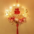 thumbnail image 2 of Chinese New Year 2024 Decoration Pendant Led Lamp Wreath Spring Festival Decor, 2 of 5