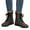 Army Green, variant on Woobling Womens Comfortable Ankle Boots Work Lace Up Boot Slip Resistant Leather Booties Wine Red 8.5