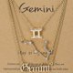 thumbnail image 2 of Three Necklaces Containing Symbols Of The Stars, Old English Letters, Twelve S-9Gemini, 2 of 5