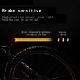 thumbnail image 4 of Muyoka Luz trasera de bicicleta Sensor inteligente Luces de freno Batería incorporada de 500 mAh Luz trasera de freno de bicicleta recargable USB IPX6 Impermeable 6 modos de flash Luces LED de adverte Muyoka Hogar, 4 of 7