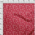 thumbnail image 2 of oneOone Rayon Bright Red Fabric Snowflake,Star & Tree Sewing Material Print Fabric By The Yard 56 Inch Wide, 2 of 6
