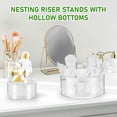 thumbnail image 4 of 6 Pcs Acrylic Risers, Clear Round Cylinder Display Stand with Hollow Bottoms, Nesting Risers Tabletop Display Shelf for Cake Figures Jewelry Collectibles, 4 of 8