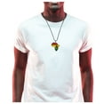 thumbnail image 2 of Dupsie's Pan African Flag with Rasta Lion of Judah Pendant Necklace African Map Chain, 2 of 3