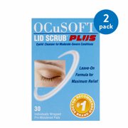 (2 pack) (2 Pack) OCuSOFT Lid Scrub Plus, Pre-moistened Pads, Individually Wrapped, 30 Pads