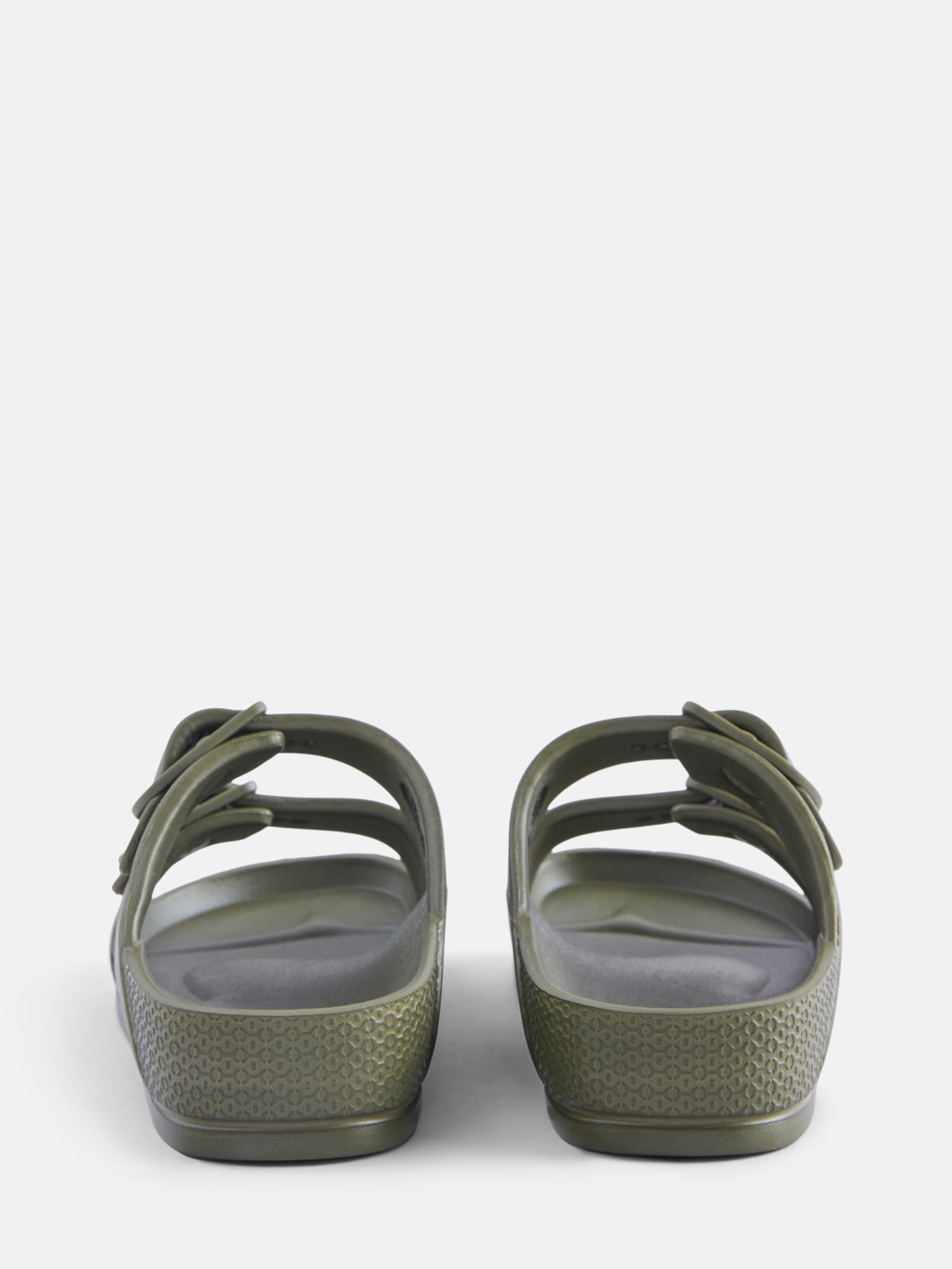 Wonder Nation Kids Two Buckle Footbed Slide Sandals