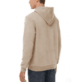 thumbnail image 2 of Taigaofy Men's Geometric Texture Hoodie with Pocket, Skin-Friendly Long Sleeve Casual Pullover, Perfect Valentine's Day Gift for Him Off White M, 2 of 7