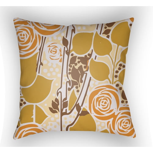 Surya Chinoiserie Floral Throw Pillow