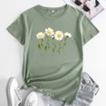 thumbnail image 2 of LUOGENLI T-shirts pour Femmes T-shirts Frais et Mignons en Coton Imprimé Col Rond Manches Courtes T-shirts Graphiques Drôles pour Adultes Jour de la Saint-Patrick Vert TTG, 2 of 3