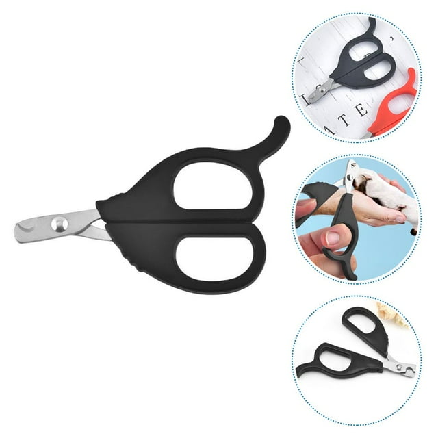 LEEYNEER Durable Portable Pills Cutter with Scissor Design for Travel and Kitchen Use Black PP Metal 3.5x2.1 Inches