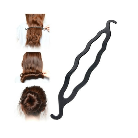 Holder Hair Bow Holder (Zodaca Magic Hair Twist Styling Stick Bun Maker Simple Easy Volumising Grip Clip Band Holder [7.87