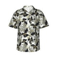 thumbnail image 2 of Yiaed Abstract Watercolor Print Hawaiian Shirt for Men Short Sleeve Button Down Shirts Beach Shirts for Men-XX-Large, 2 of 5