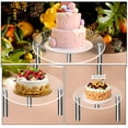 thumbnail image 6 of Toyvian 3-Piece Clear Acrylic Cake Stand Set Elegant Dessert Display for Parties, Weddings, and Home Decoration, 6 of 6