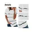 thumbnail image 3 of MYLookk Women Summer Short Sleeve Casual T-Shirt Loose Pullover Tops Blouse, 3 of 3